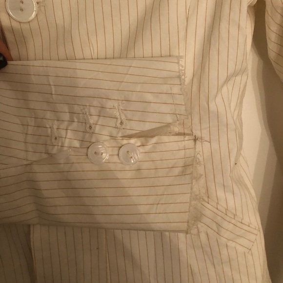 White flowy designer style shirt - Picture 6 of 8